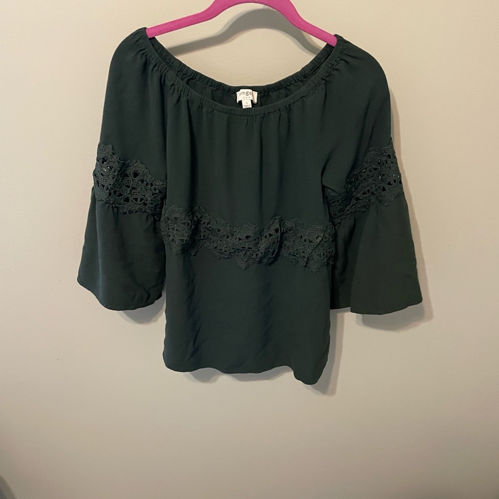 Green boho shirt from Rose and Remington